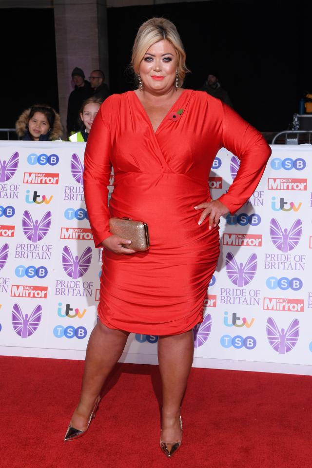  Gemma Collins at the Pride of Britain Awards on Monday night