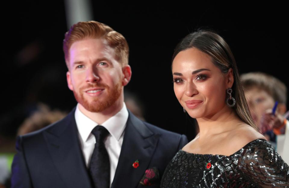  Seann was swiftly dumped by his girlfriend for the kiss, while Katya remains with husband Neil Jones