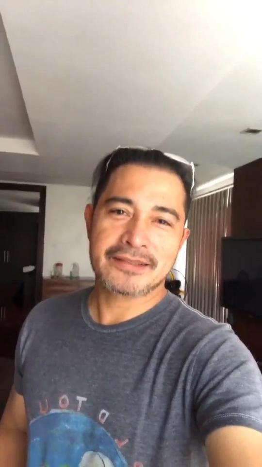  Actor Cesar Montano uploaded the video message for a fan earlier this week