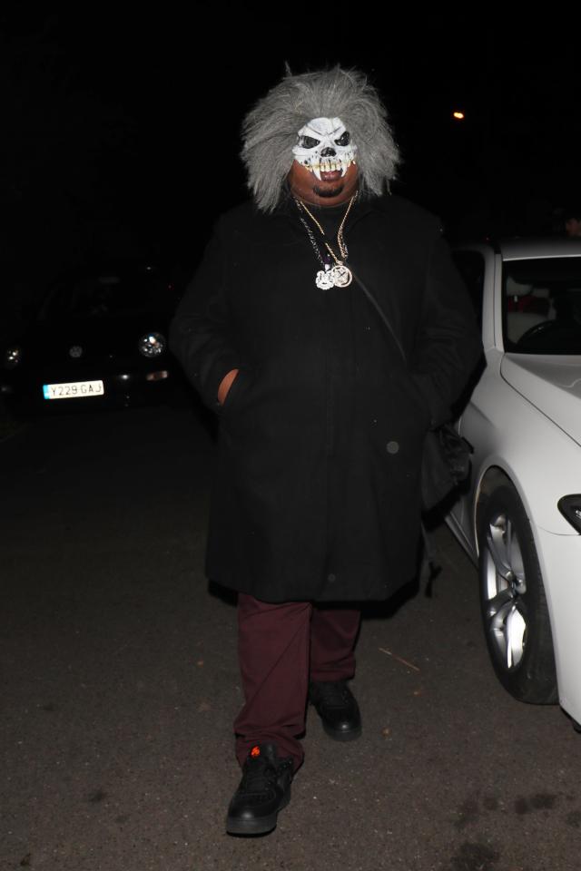  Big Narstie wore a mask as his costume