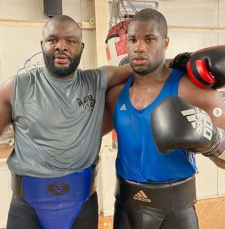  Daniel Dubois pictured after sparring with Bakole