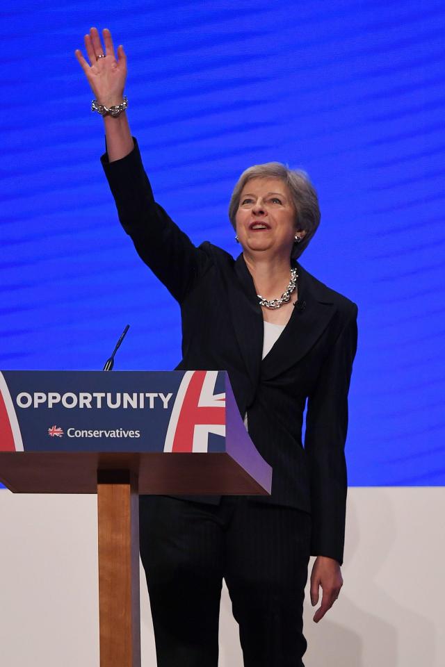  The PM made a plea for Tory unity today as she made her keynote speech