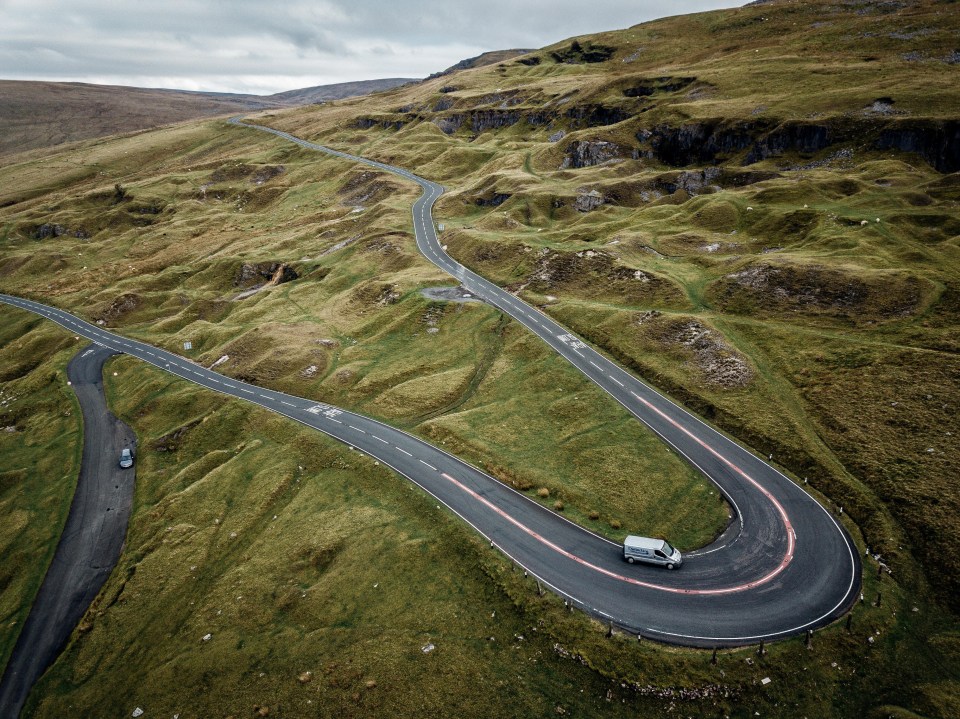 Black Mountain Road, A4069, is in the Brecon Beacons National Park