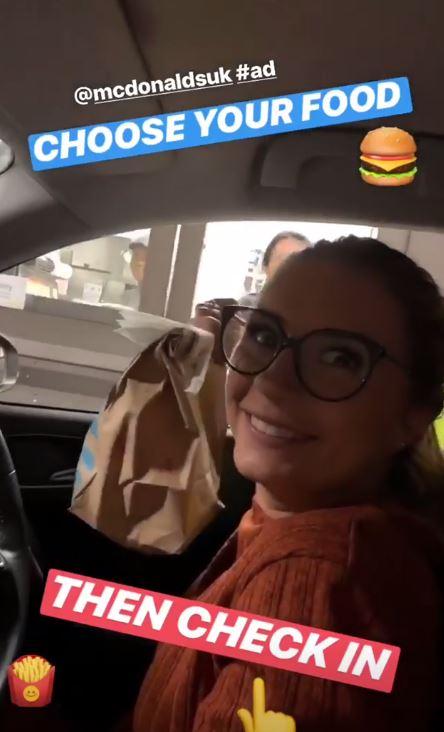  Dani gushed about how 'excited' she was to eat the fast food