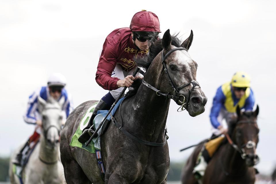  Roaring Lion and Oisin Murphy landing the Juddmonte Stakes earlier this year