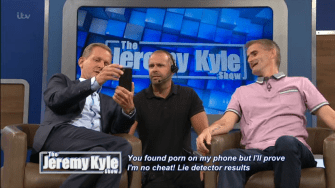  Jeremy Kyle used crew member Will's phone to look up the app