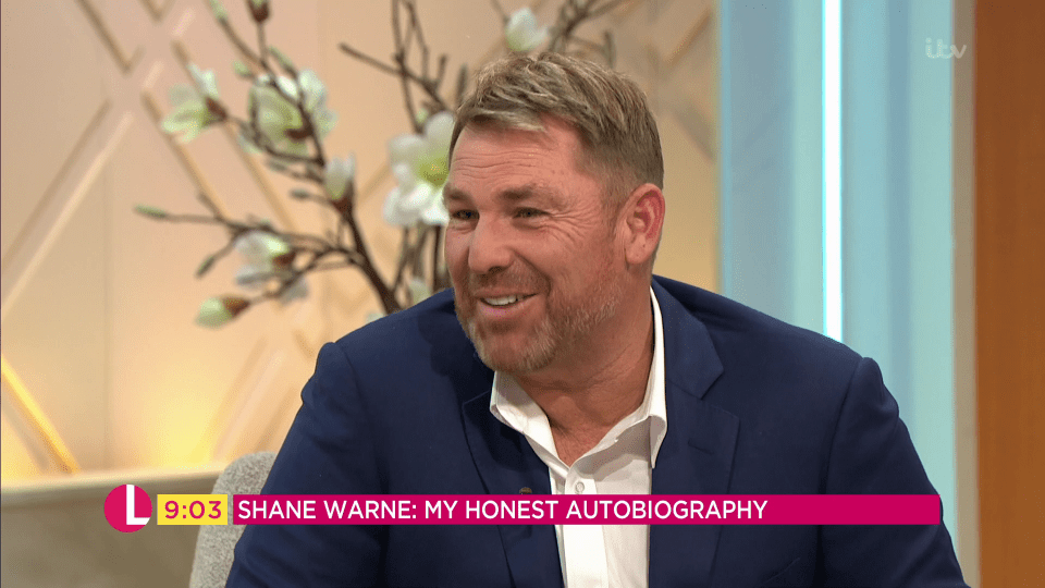  Shane Warne has revealed that Liz Hurley prefers being called "Elizabeth"