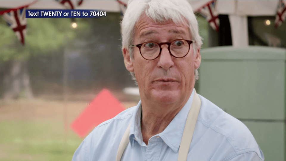  Jeremy Paxman seemed to be feeling the heat in the short clip