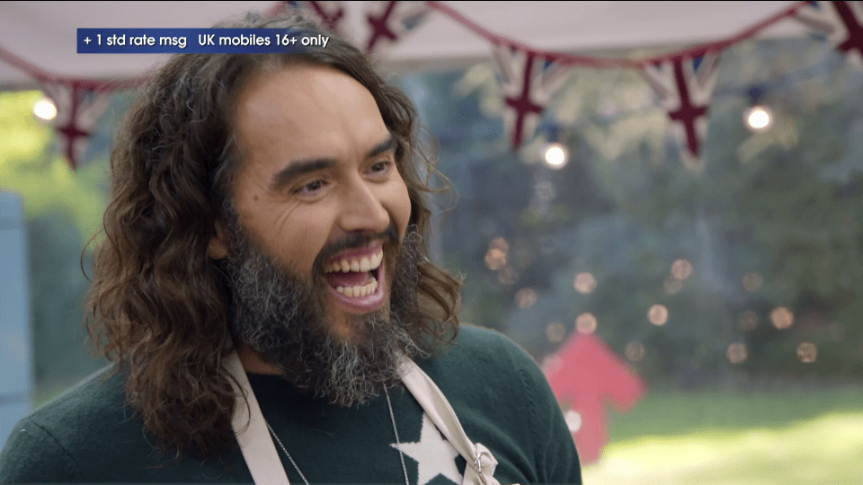  Russell Brand is among those vying to impress judges Paul Hollywood and Prue Leith