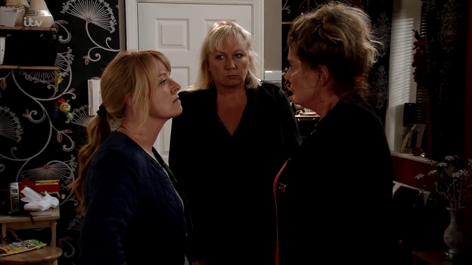 Liz McDonald (right) is set to be put through a horrific stalking ordeal by Jenny Connor (left) on Corrie, as revenge for her affair with her husband Johnny