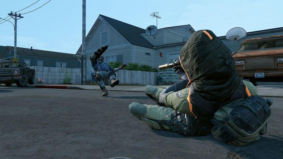  Warface gives players the ability to slide along on their backs while continuing to fire