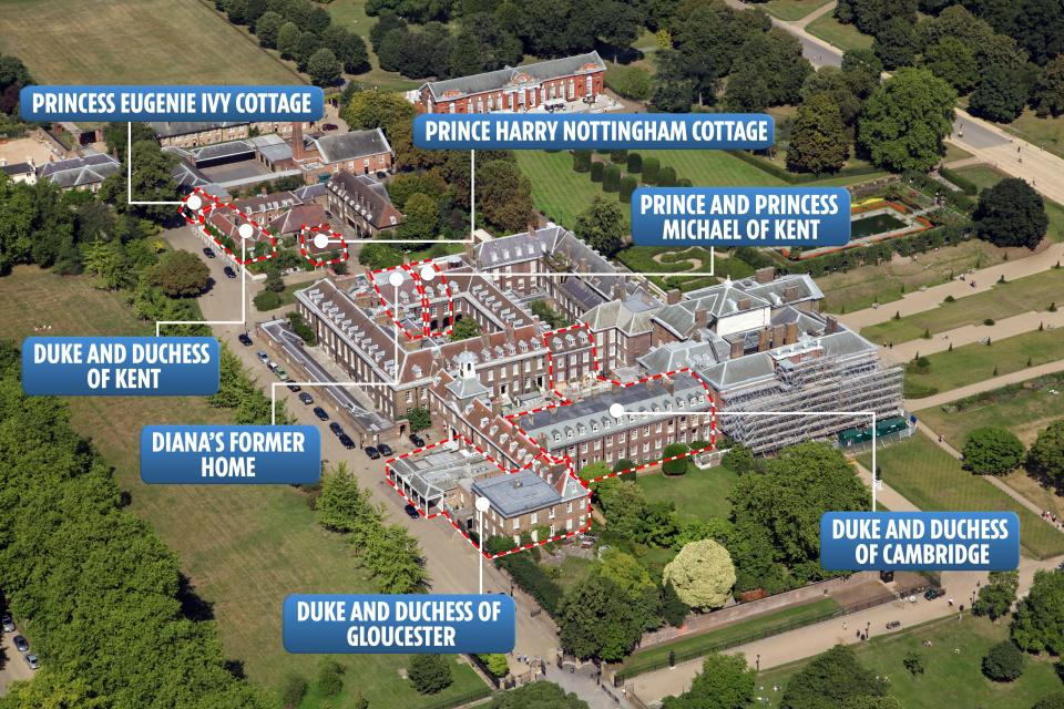  A number of royals live within the grounds of Kensington Palace