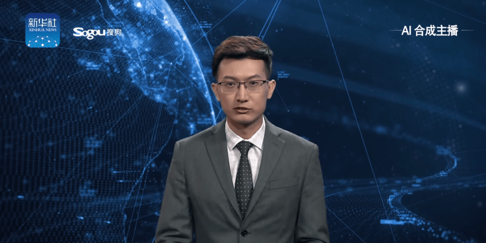 A virtual newsreader is delivering broadcasts in China