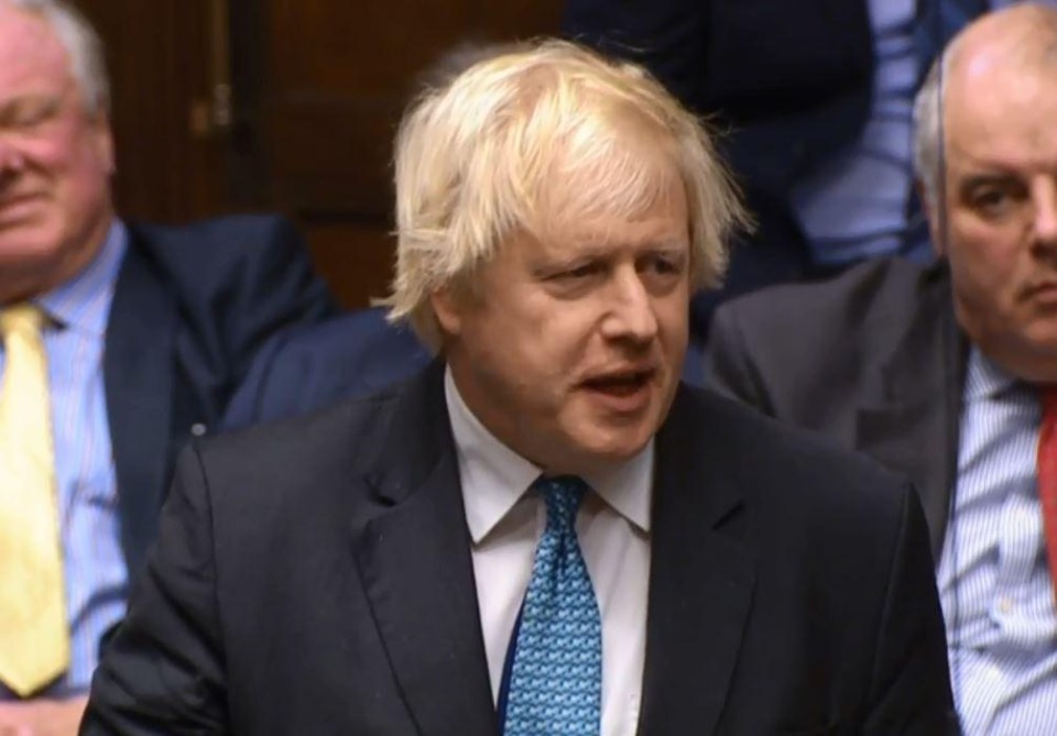 Boris Johnson also hit out at the PM’s Brexit plan during the Commons debate