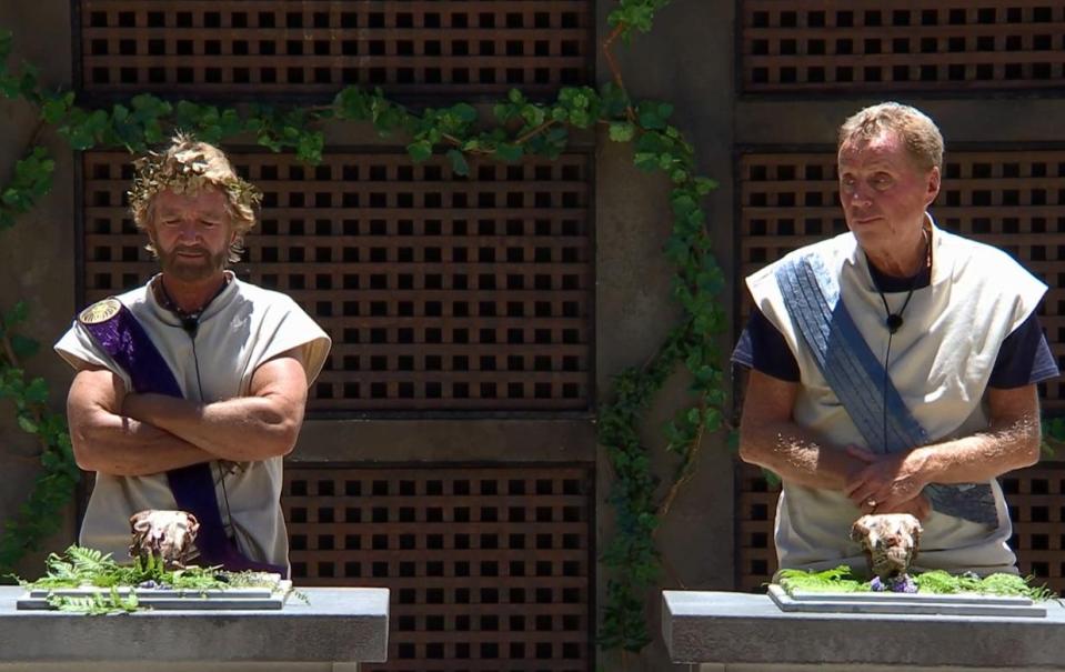  Noel Edmonds and Harry Redknapp seen preparing to take on the 'grossest' trial of the series