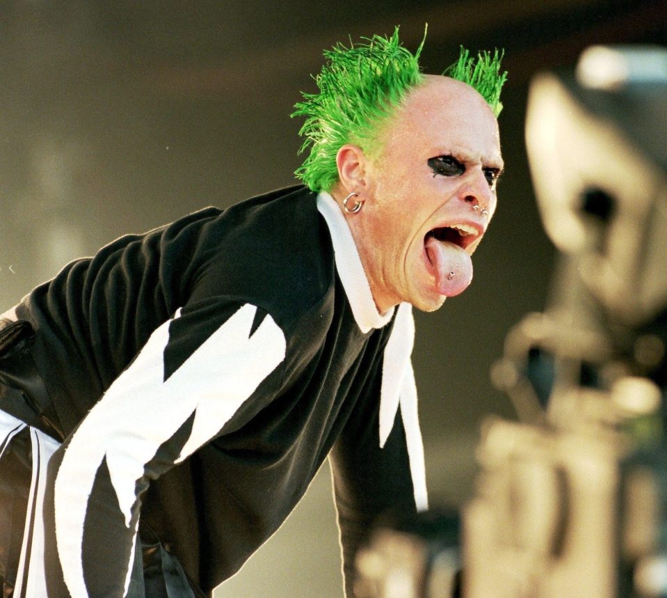  What could be finer than Keith Flint in full-on Firestarter mode