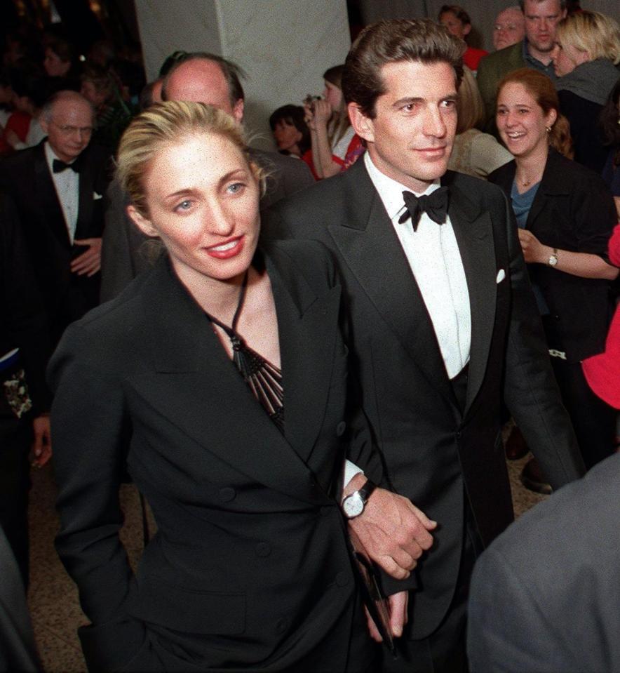 John F Kennedy Jr and his wife Carolyn Bessette both perished when he lost control of his private plane in 1999