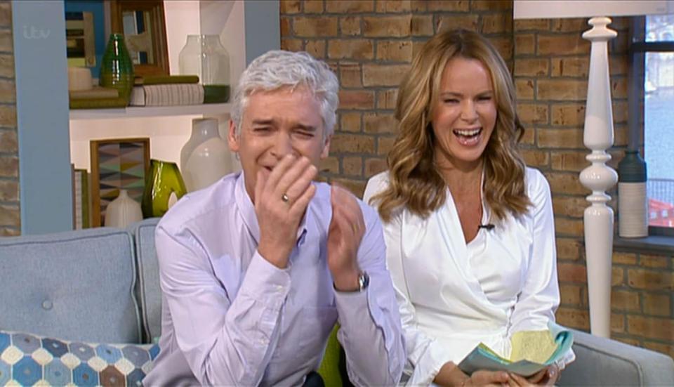  Amanda confronted Phil during an appearance on This Morning on October 8