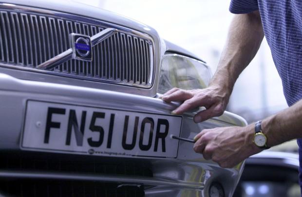 More than 27,000 number plates are stolen every year on average