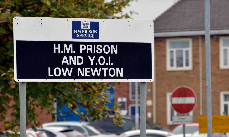 The killer nurse faces life behind bars at HMP Low Newton in County Durham