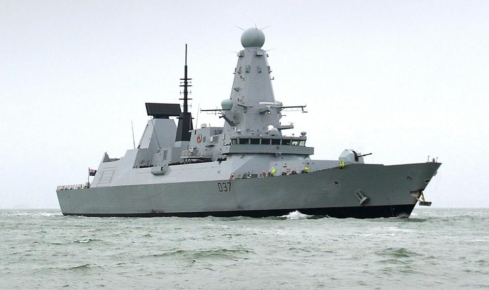  The Russian jets buzzed HMS Duncan, pictured, in May this year