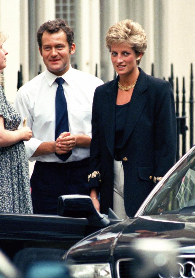 Princess Diana with Paul Burrell in 1994