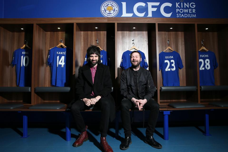  Tom Meighan, right, and Sergio Pizzorno are huge Foxes fans