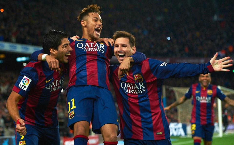  Lionel Messi, Luis Suarez and Neymar were a formidable trio for the Spanish side