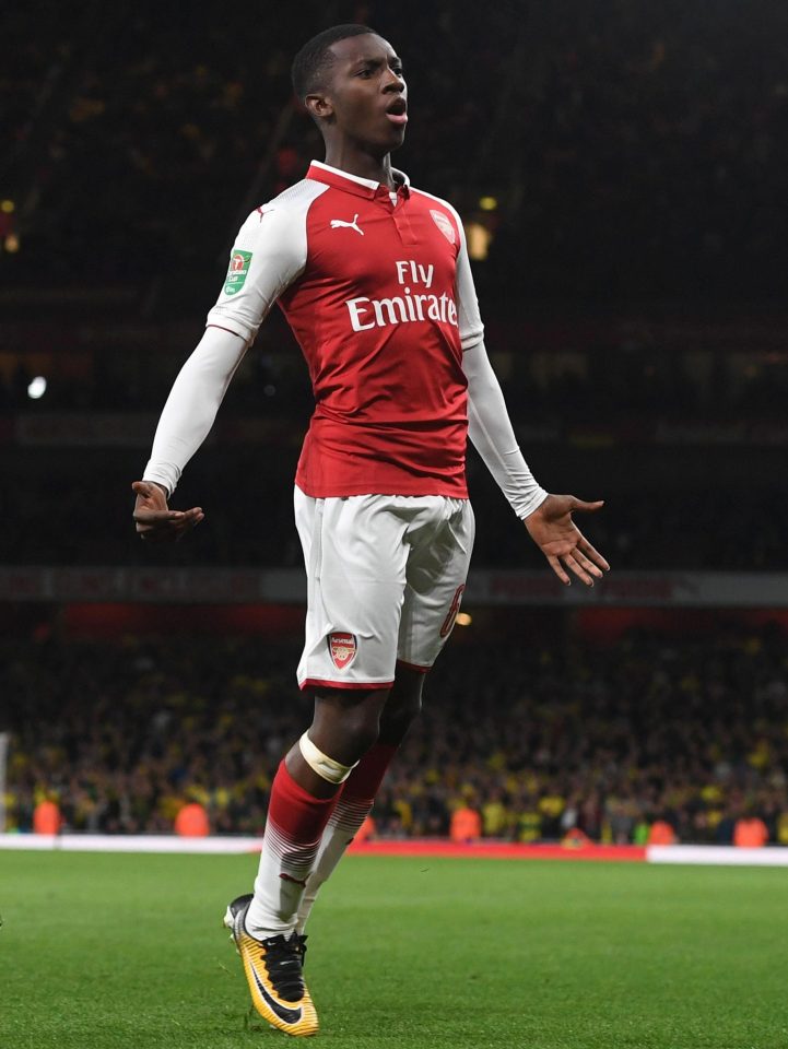 Eddie Nketiah is certainly one viable option for Unai Emery