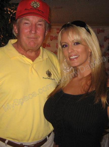  Donald Trump with Daniels at a celebrity golf tournament in Lake Tahoe, Nevada