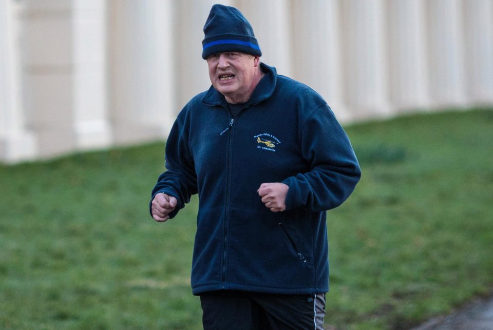  Even BoJo is wearing them is wearing them while out on his daily run