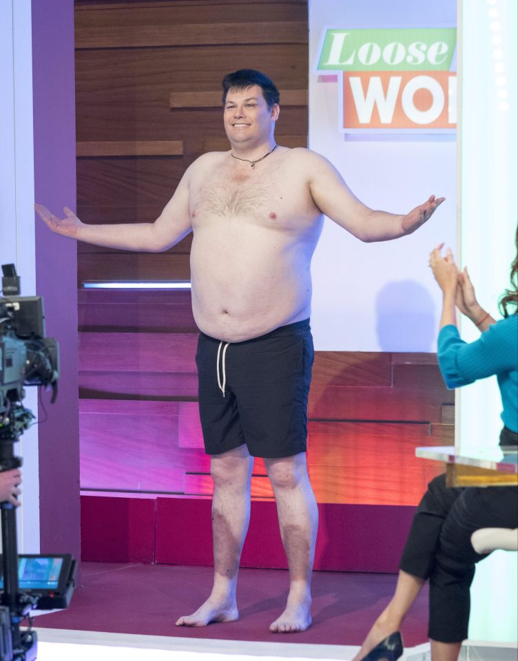  Mark Labbett shows off weight loss earlier this year after cutting out sugar