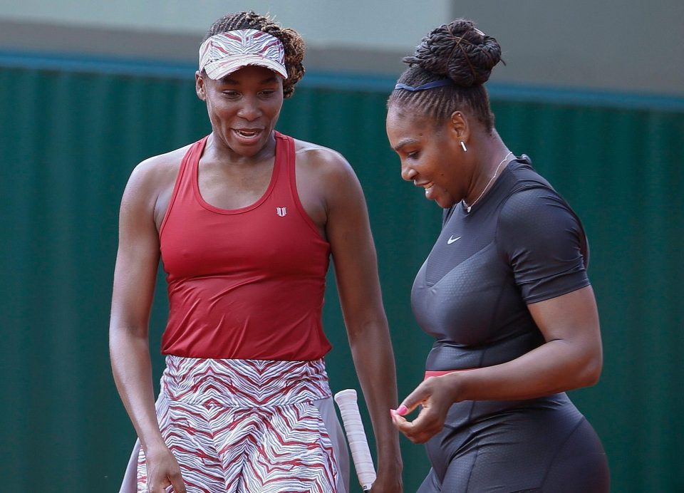  Venus and sister Serena Williams, right, have become the most iconic duo in women's tennis