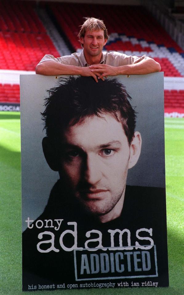 Tony Adams was speaking up about his alcohol addiction