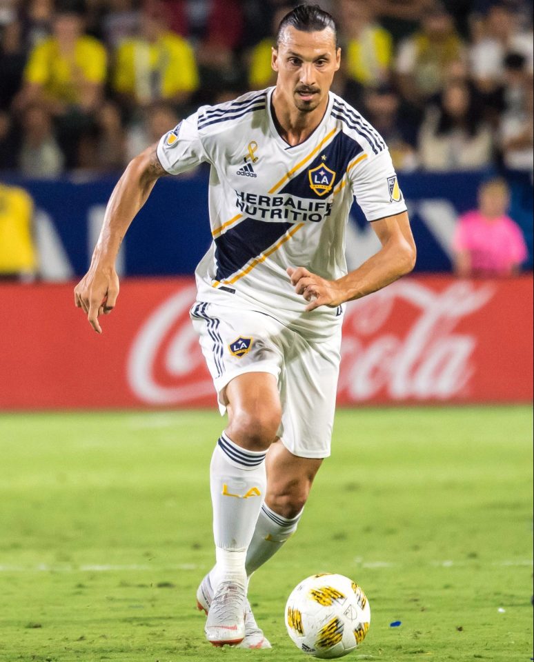  Zlatan Ibrahimovic left Man Utd this year to become a big hit for LA Galaxy