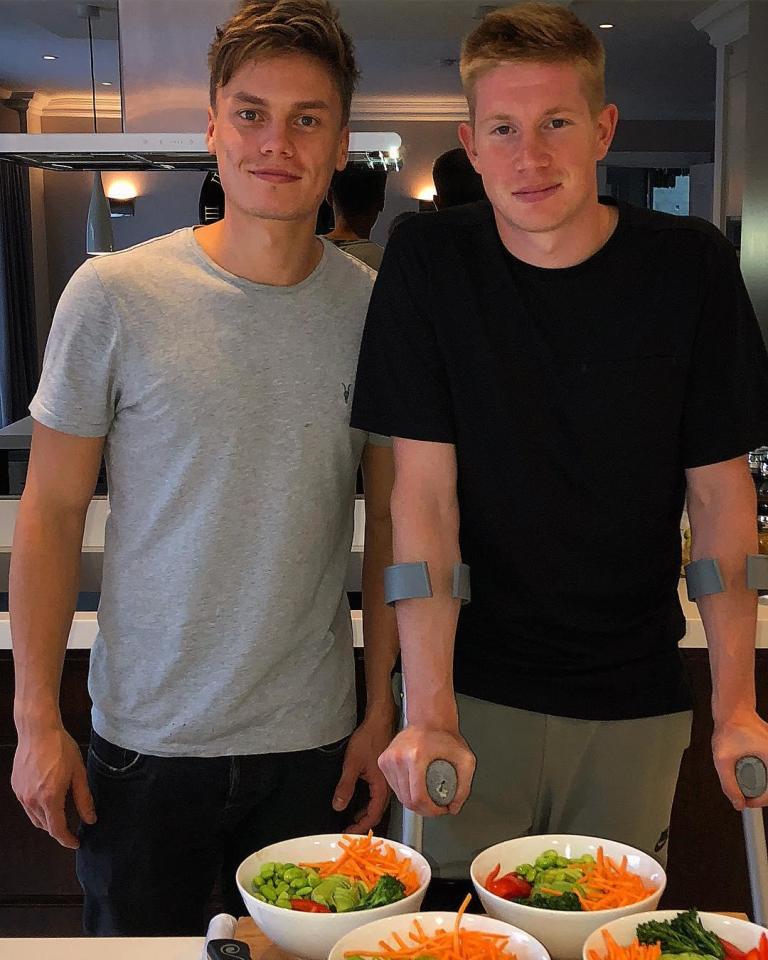  Marsh has been on hand to help all the Manchester City players with their eating habits