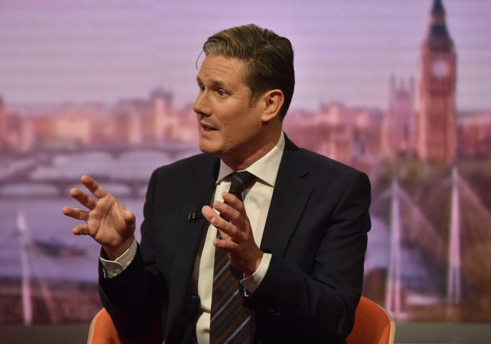  Sir Keir Starmer said Labour won't be voting for a blind Brexit where we don't know what a future trade deal will look like