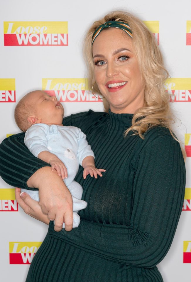  Josie Gibson has recently given birth to baby Reggie-James