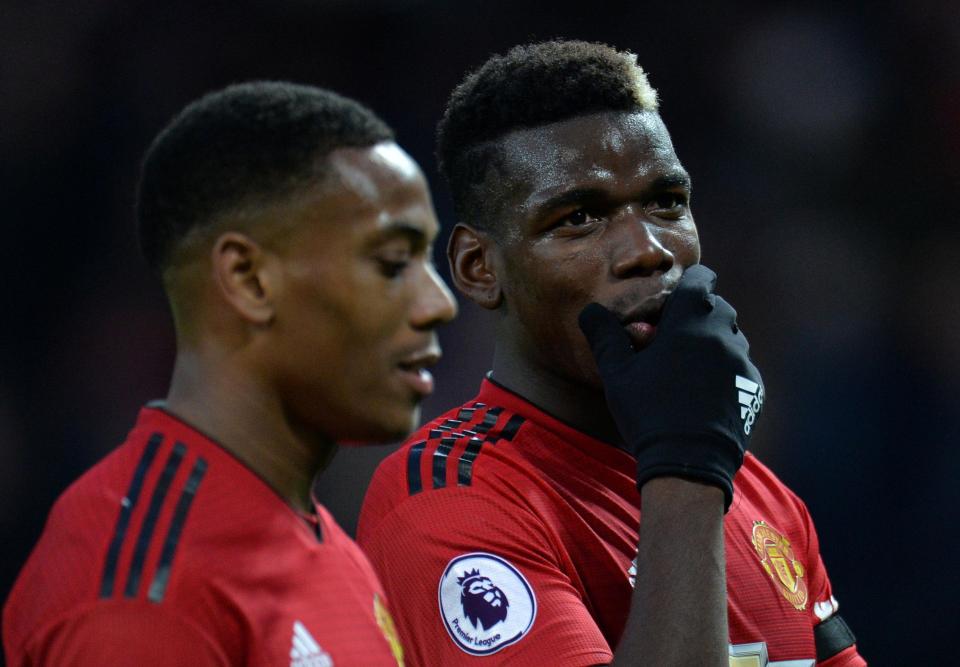 Paul Pogba and Anthony Martial are out of the France squad with injury