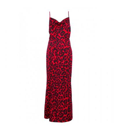  Towie Red & Black Leopard Print Cowl Maxi was £36.99, now £21.99