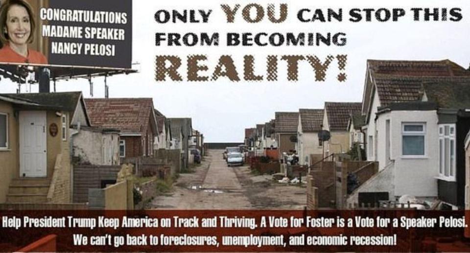  The town of Jaywick Sands in Essex was smeared by a US politician who used a shot of the town in a controversial campaign ad