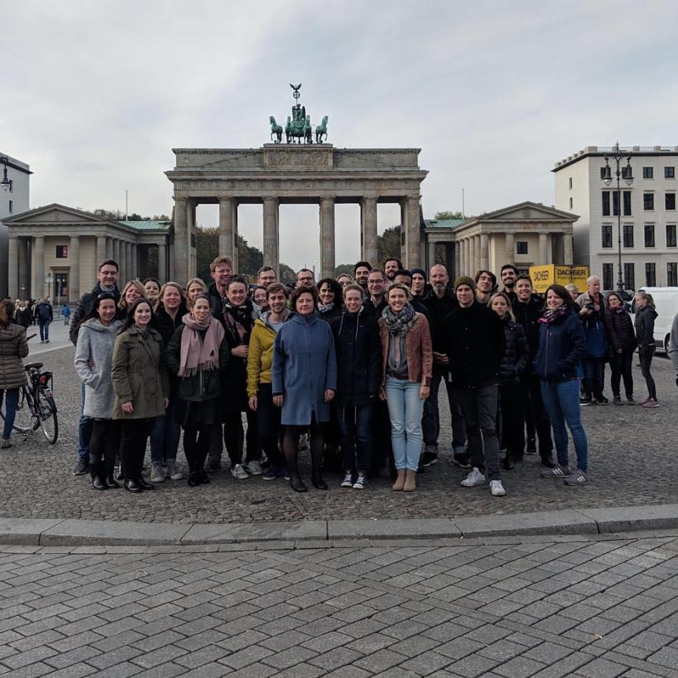  Googlers in Berlin braved the cold to walkout this morning