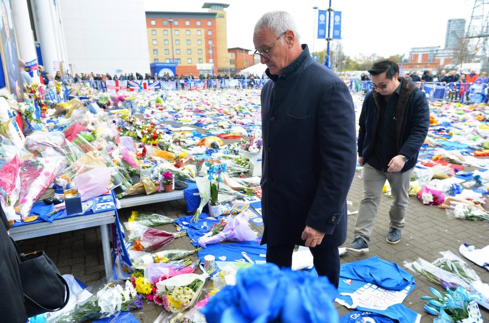 Claudio Ranieri paid his respects to the Leicester owner yesterday