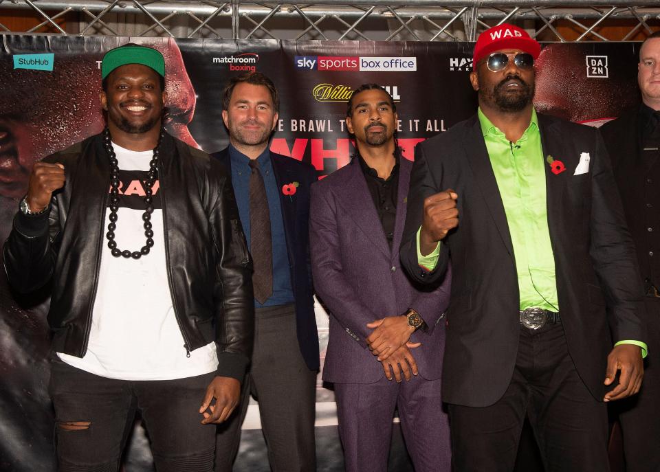  Dillian Whyte will fight Dereck Chisora in a rematch of their bruising 2016 battle - then he wants to fight David Haye