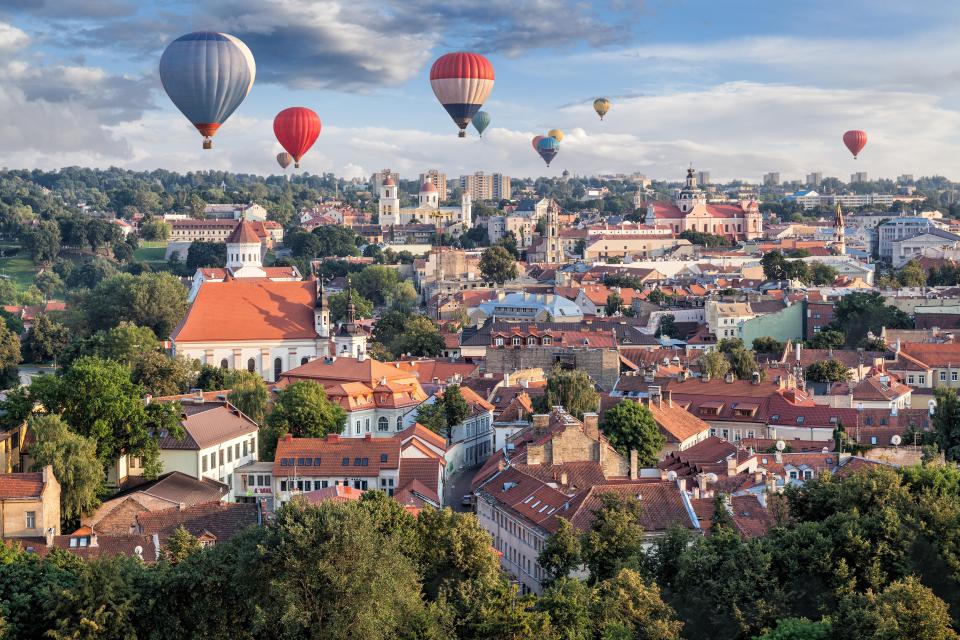  The city's Old Town is full of cobbled streets, with red rooftops and gothic churches