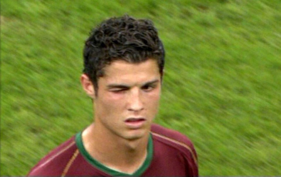 Ronaldo notoriously winked to the Portugal bench after Rooney was sent off in their World Cup tie in 2006