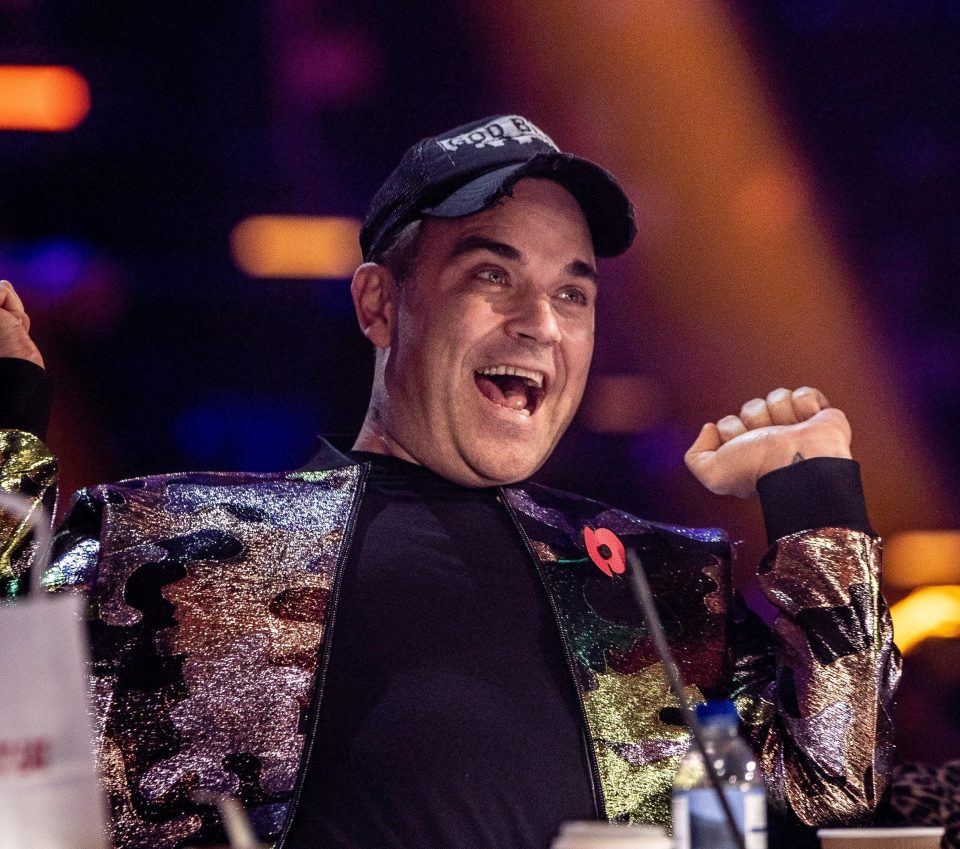  The live show was pre-recorded for the first time ever to accommodate judge Robbie Williams' work commitments