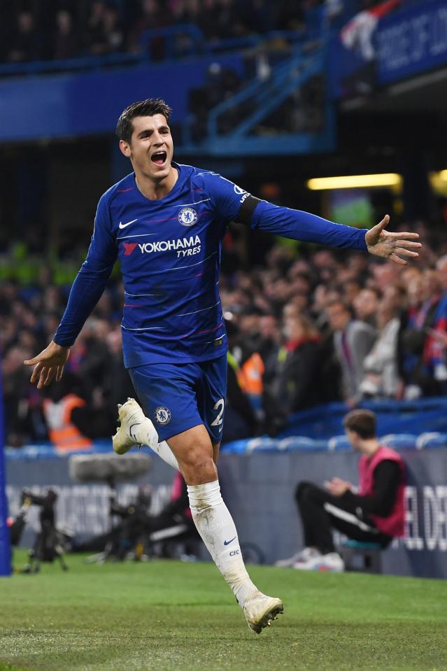  After scoring only two goals in his first eight Premier League games this season, Morata's now netted three in the last two league appearances