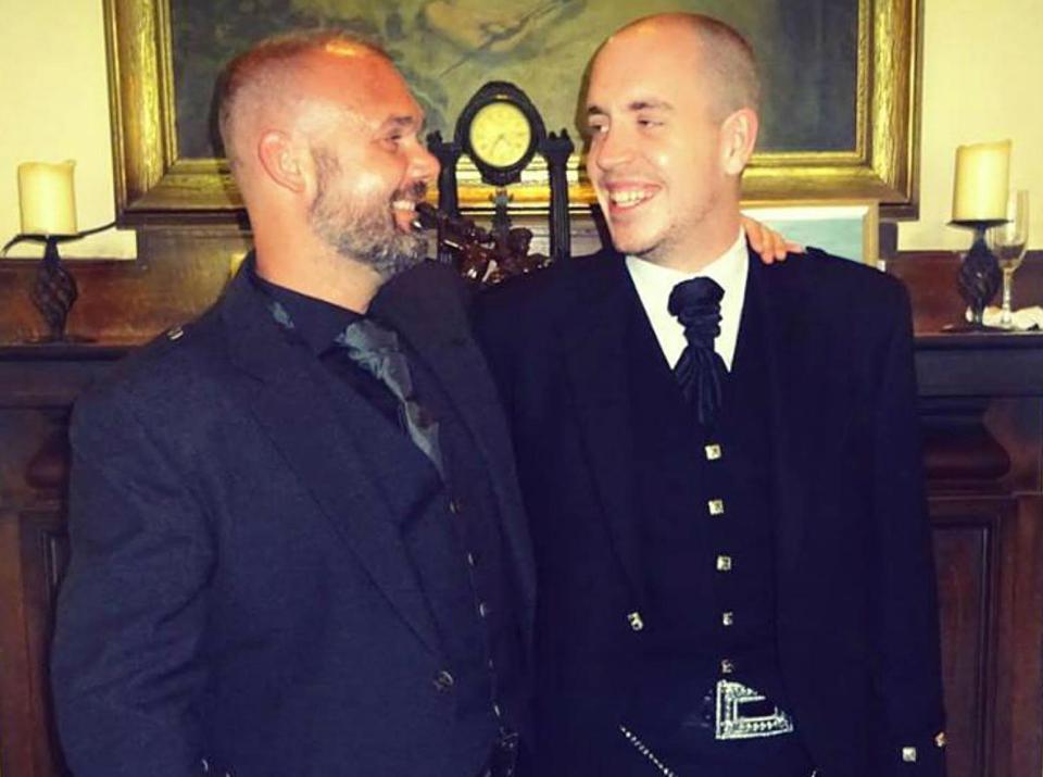  Jon Paul McAllister (left) with fiance Craig Park before his tragic death