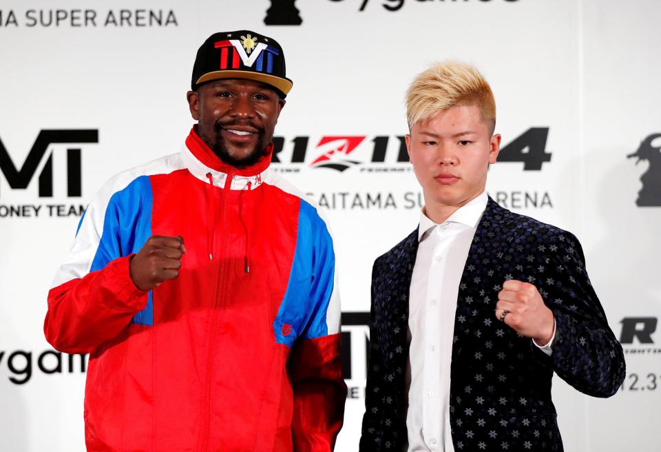 Floyd Mayweather will face Japanese fighter Tenshin Nasukawa on New Year's Eve